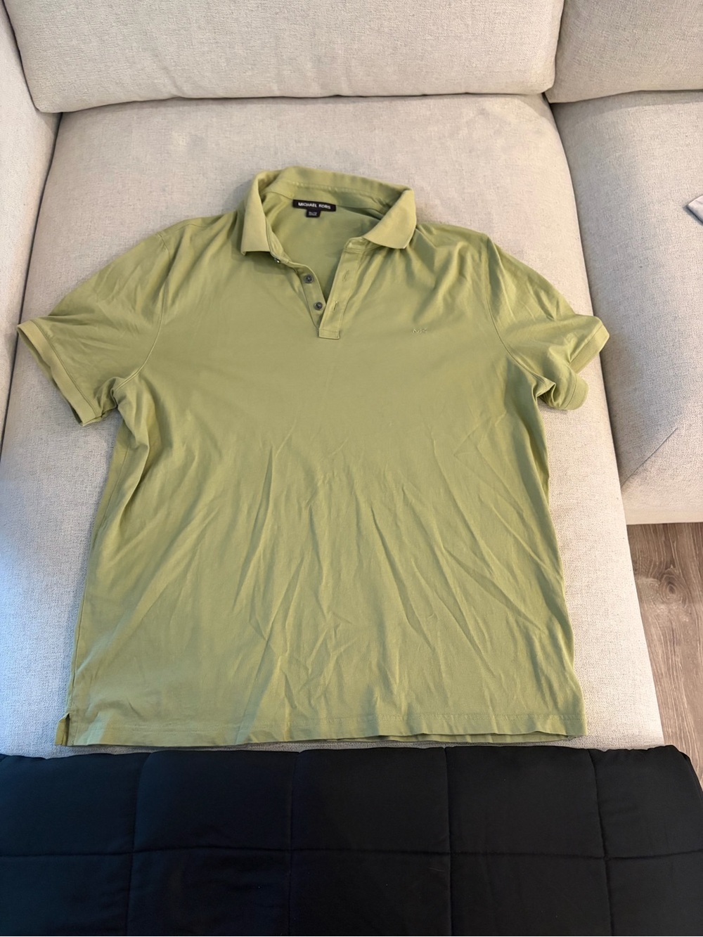 Michael Kors Olive Green Polo Shirt Embroidered Logo Men’s XL